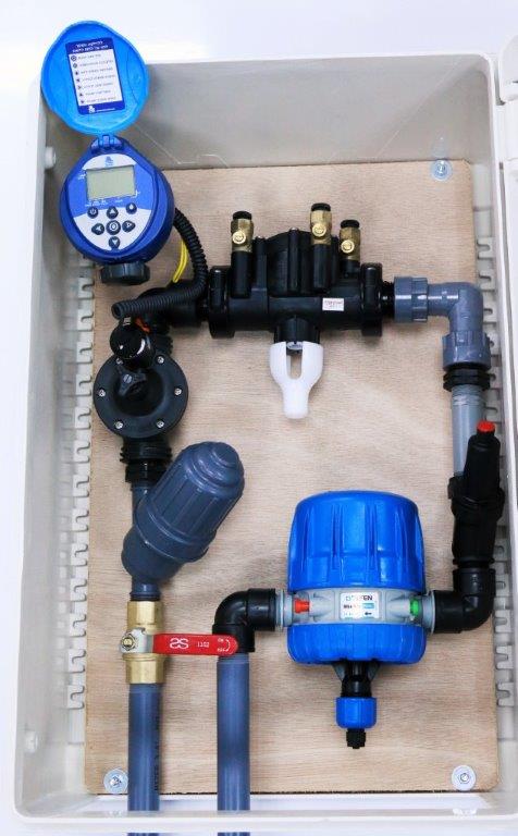 מערכת השקיה חד קווית “3/4 + דישון מערכת השקיה חד קווית “3/4 + דישון